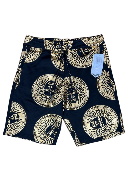 Drill Clothing Company Other - NWT Drill Clothing Company Medusa Print Black Gold Drawstring Shorts Small